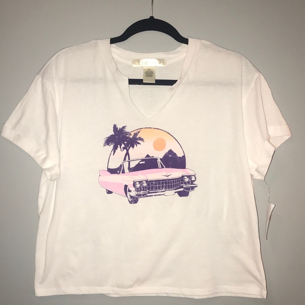 White Graphic Tee